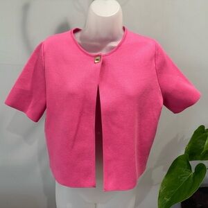 Zara Pink Short Sleeve cardigan Size L - Excellent Condition
